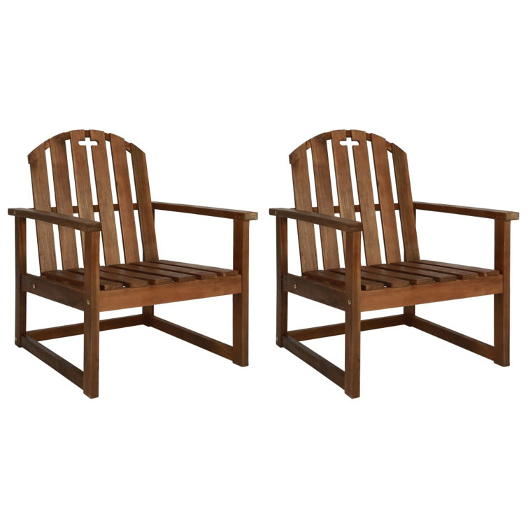 Millwood Pines Patio Chairs Outdoor Patio Dining Chair with Armrest
